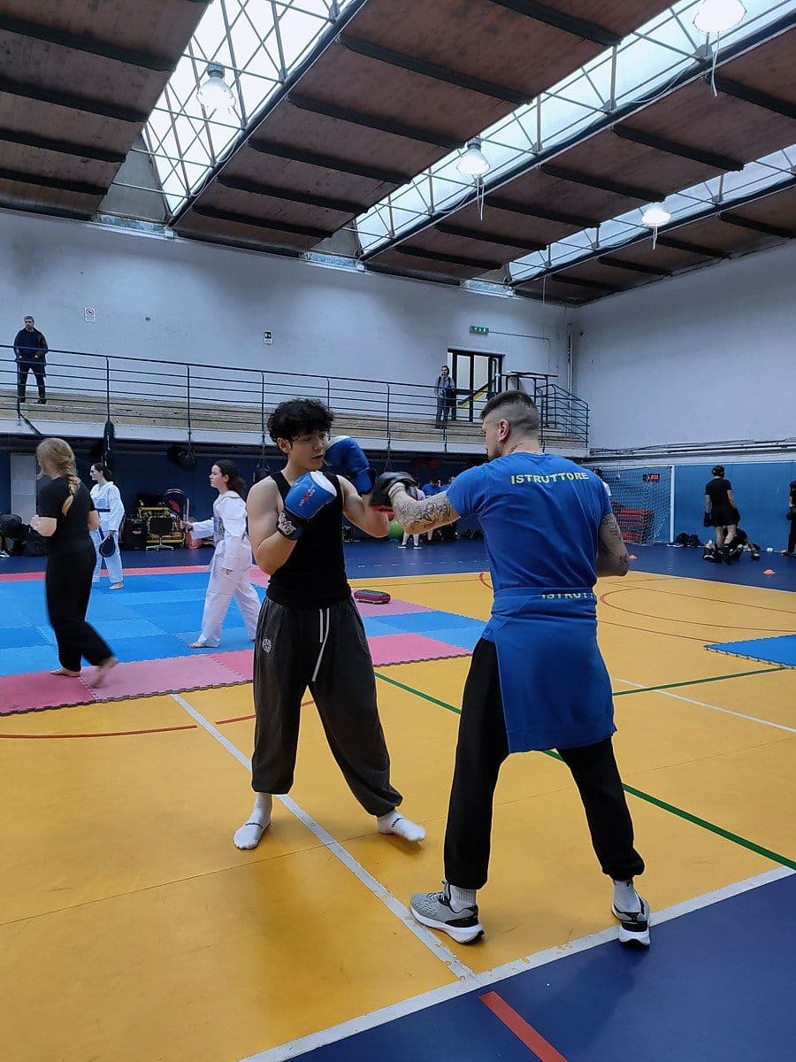 Allenamento di sport da combattimento al CUS Roma